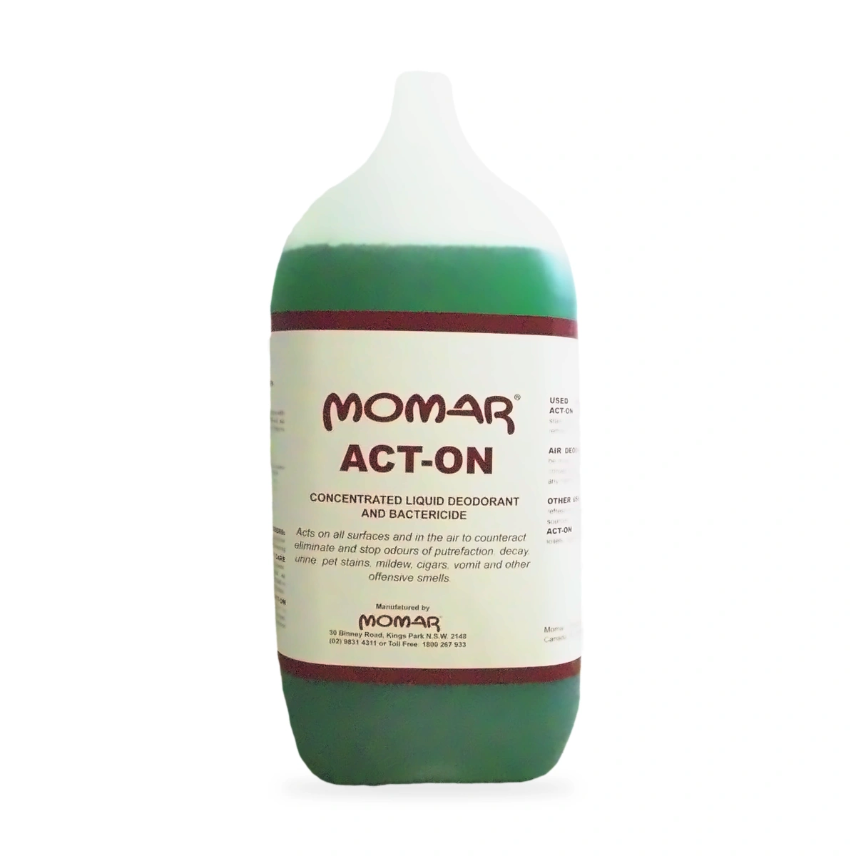 Act-On Concentrated Liquid Deodorant and Bactericide 5L - front shot