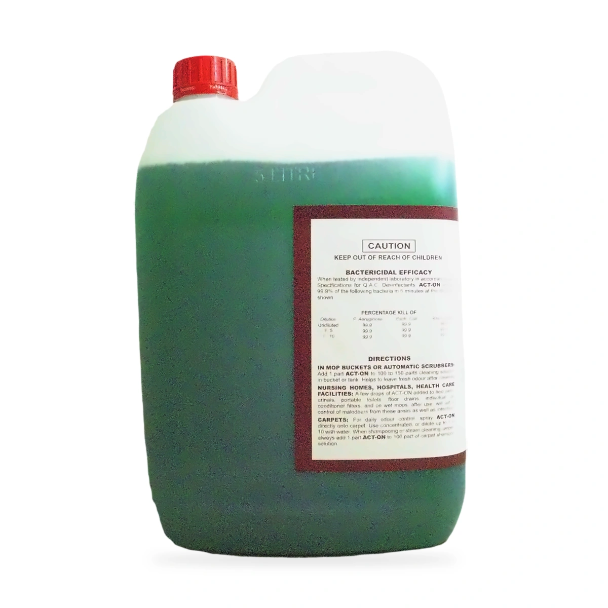 Act-On Concentrated Liquid Deodorant and Bactericide 5L - side shot 2