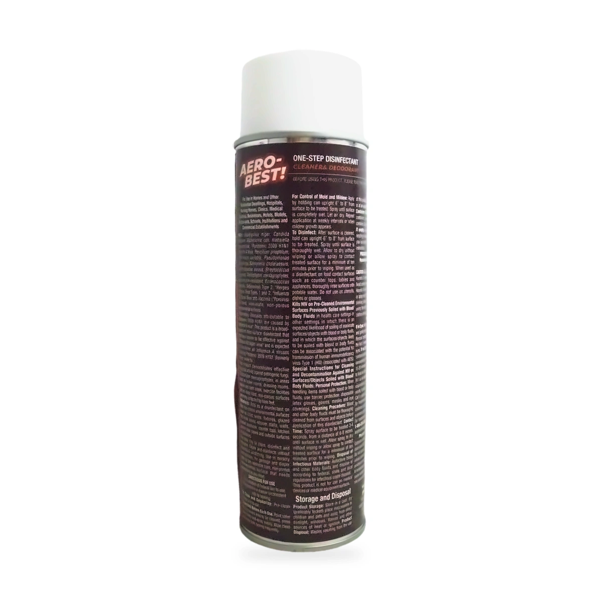 Aero-Best One-Step Disinfectant - back shot