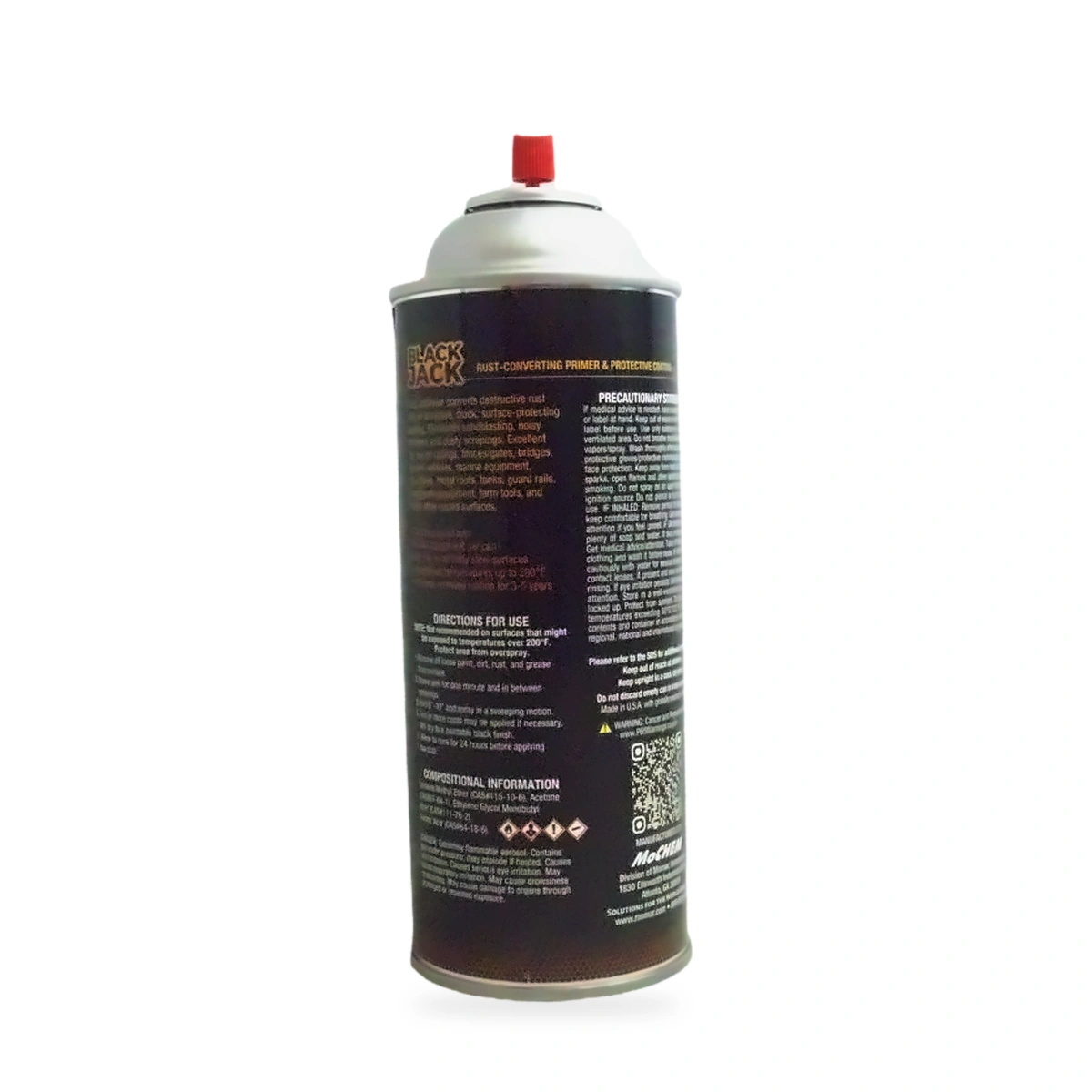 Black Jack Rust-Converting Primer Aerosol - back shot (cap off)