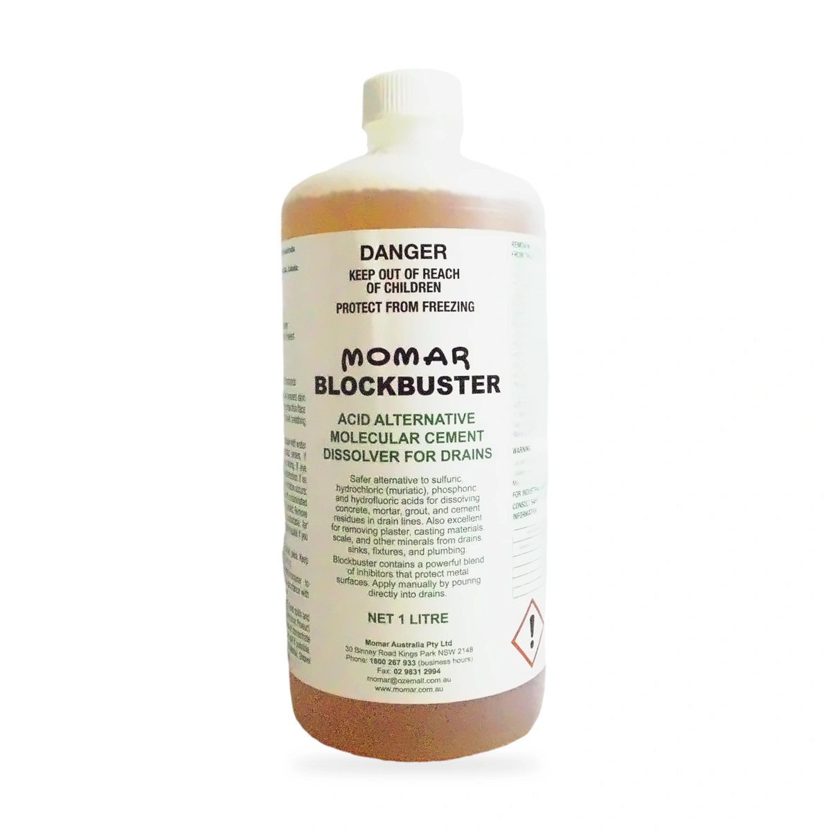 Blockbuster Acid Alternative Cement Dissolver 1L Second Batch - front shot