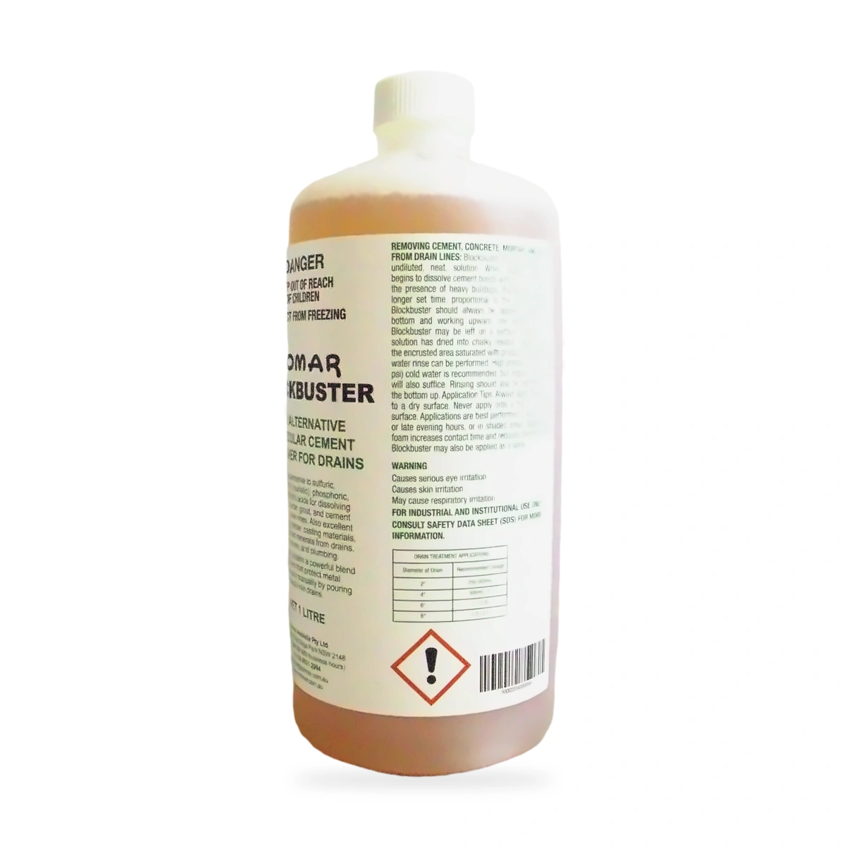 Blockbuster Acid Alternative Cement Dissolver 1L Second Batch - back shot