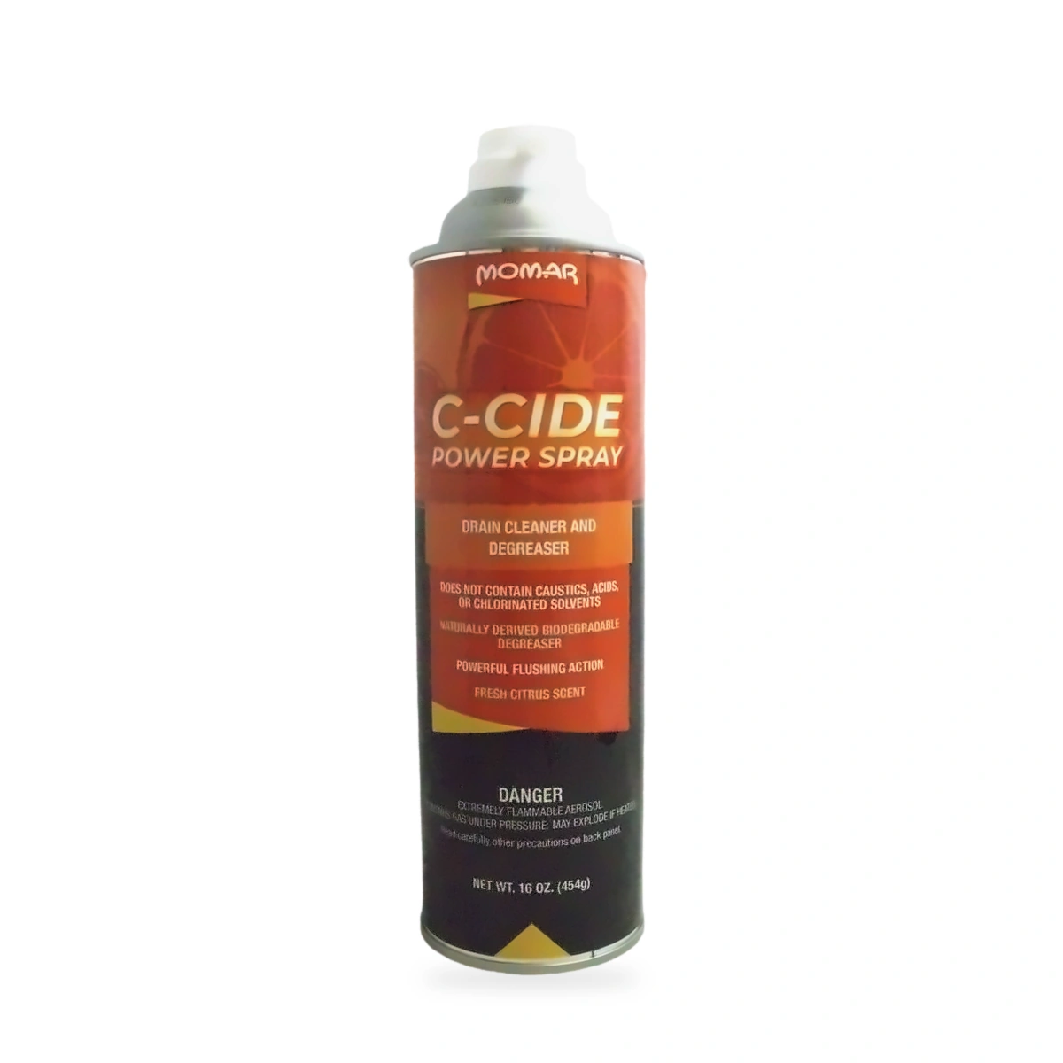 C-Cide Power Spray Drain Cleaner and Degreaser - front shot (cap off)