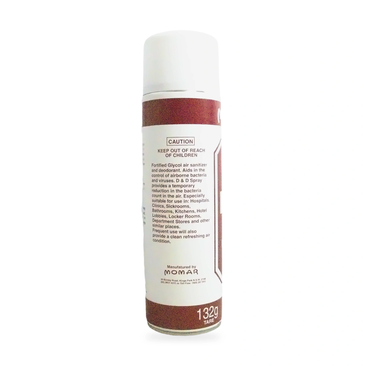 D and D Disinfectant Deodorant Spray - side shot 1