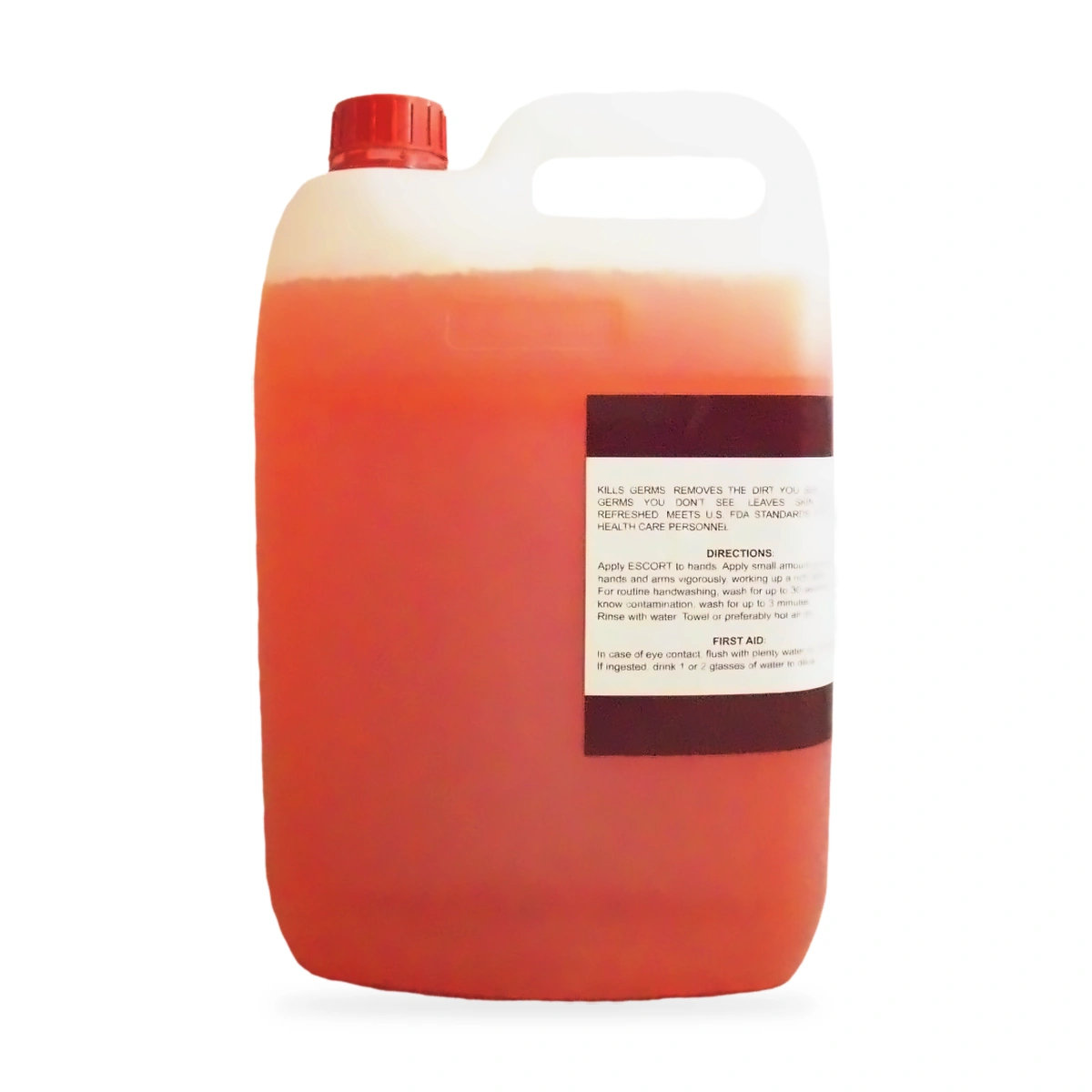 Escort Tangerine Anti-Bacterial Hands and Arms Cleaner 5L - side shot 2