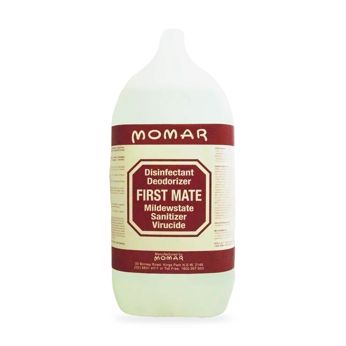 First Mate Disinfectant Deodorizer Sanitizer Virucide 5L - front shot