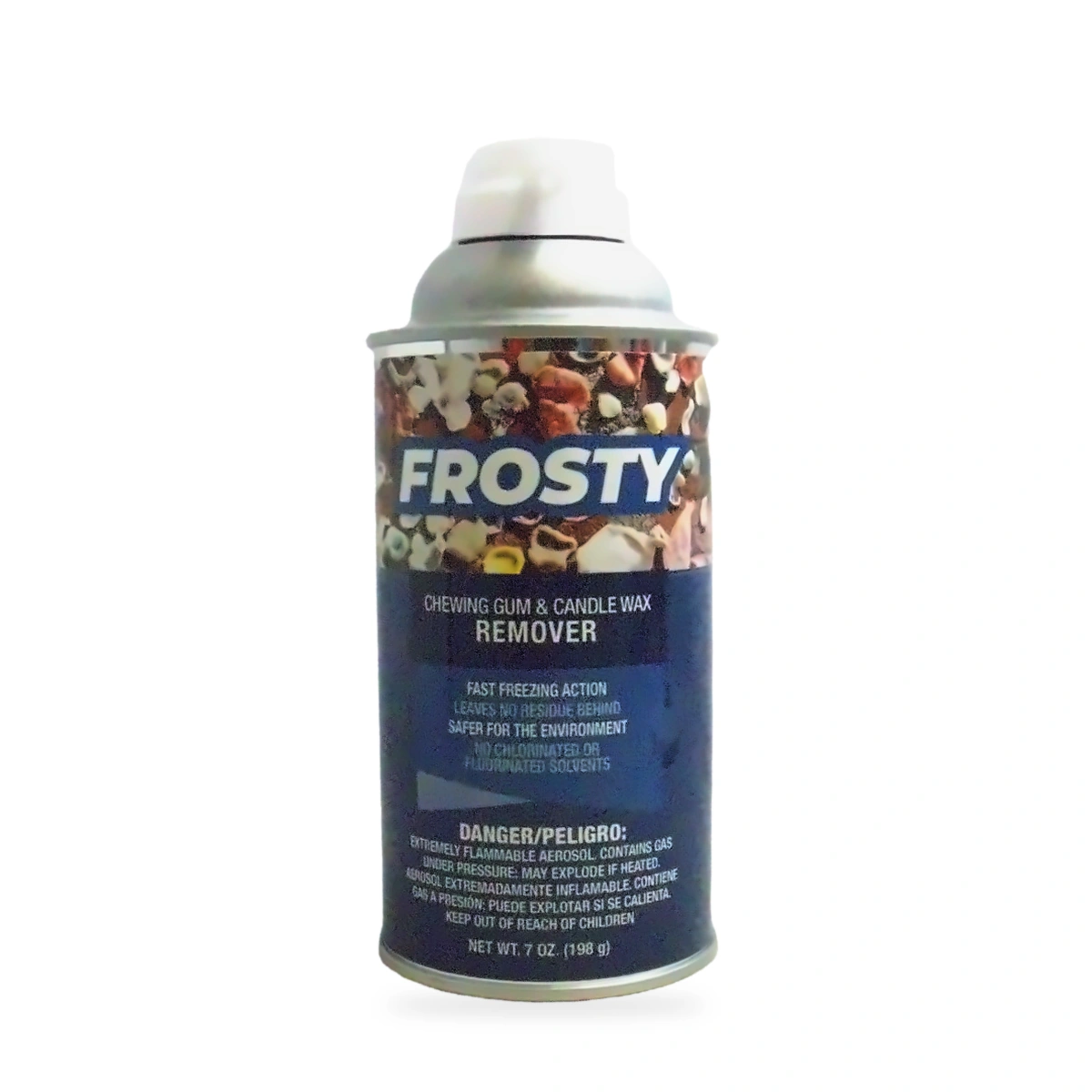 Frosty Chewing Gum and Candle Wax Remover - front shot (cap off)