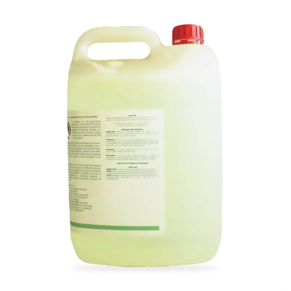 Greenaction Green Heat Concentrated Industrial Cleaner and Degreaser 5L - side shot 2