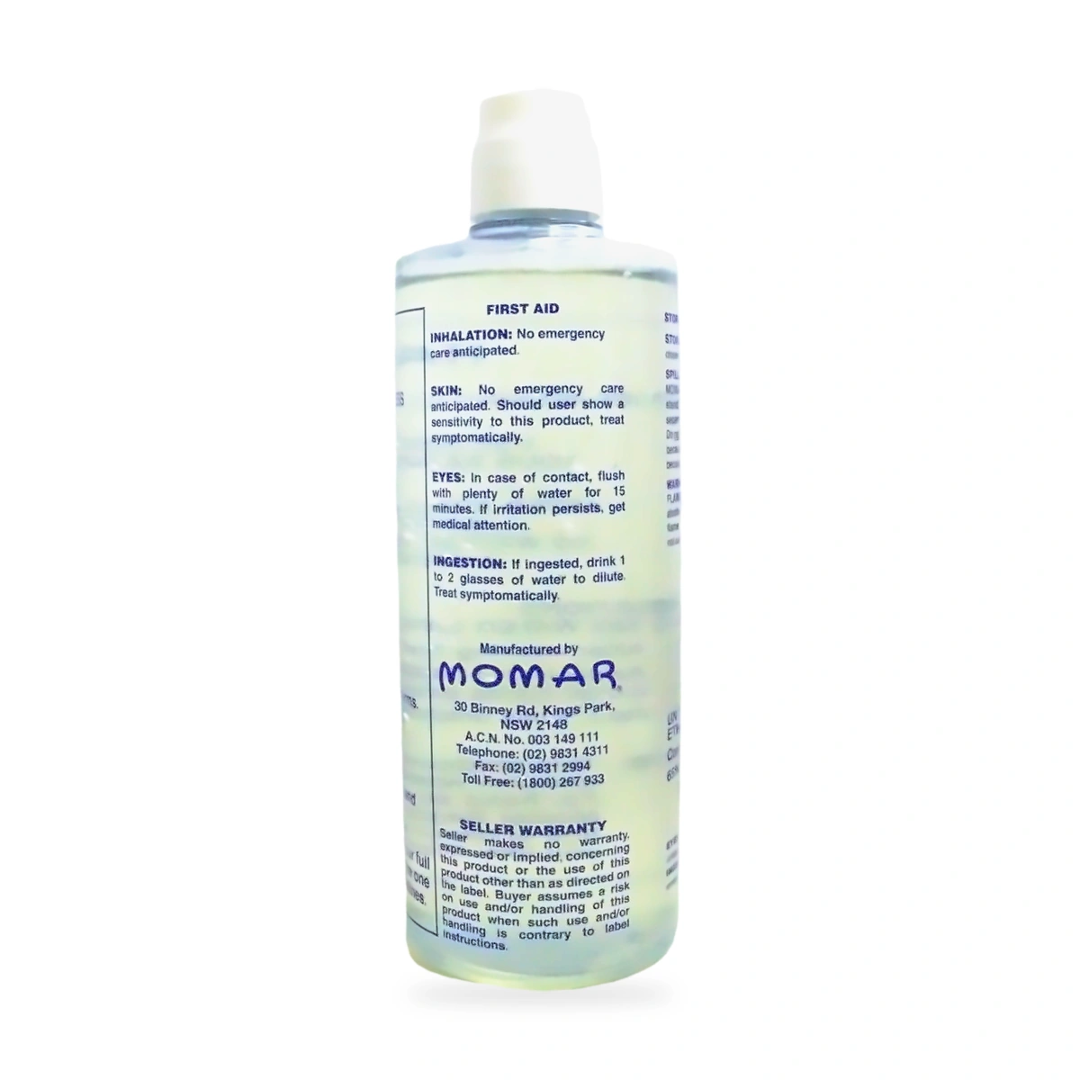 Han-I-Size Hand Sanitiser - back shot