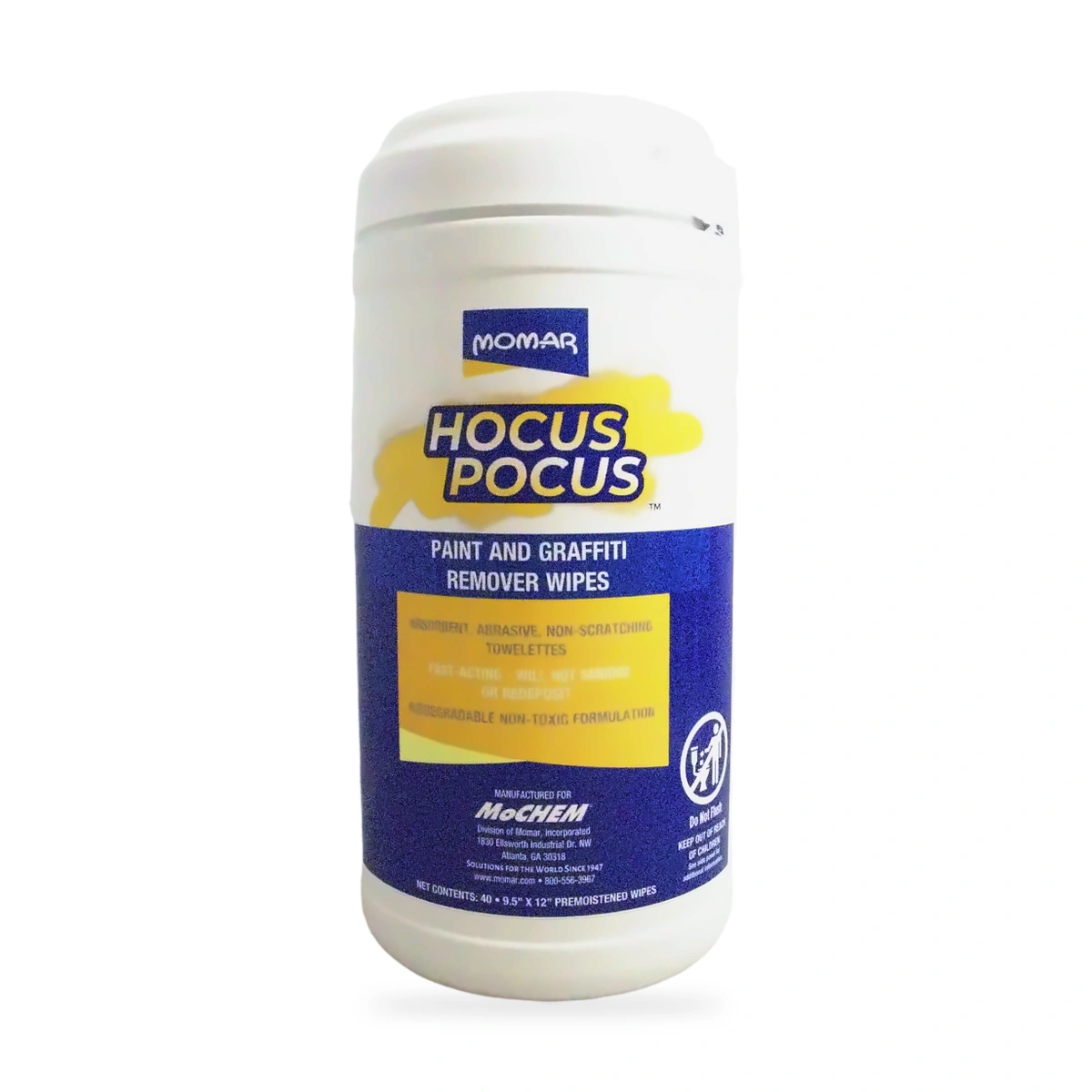 Hocus Pocus Paint and Graffiti Remover Wipes - front shot