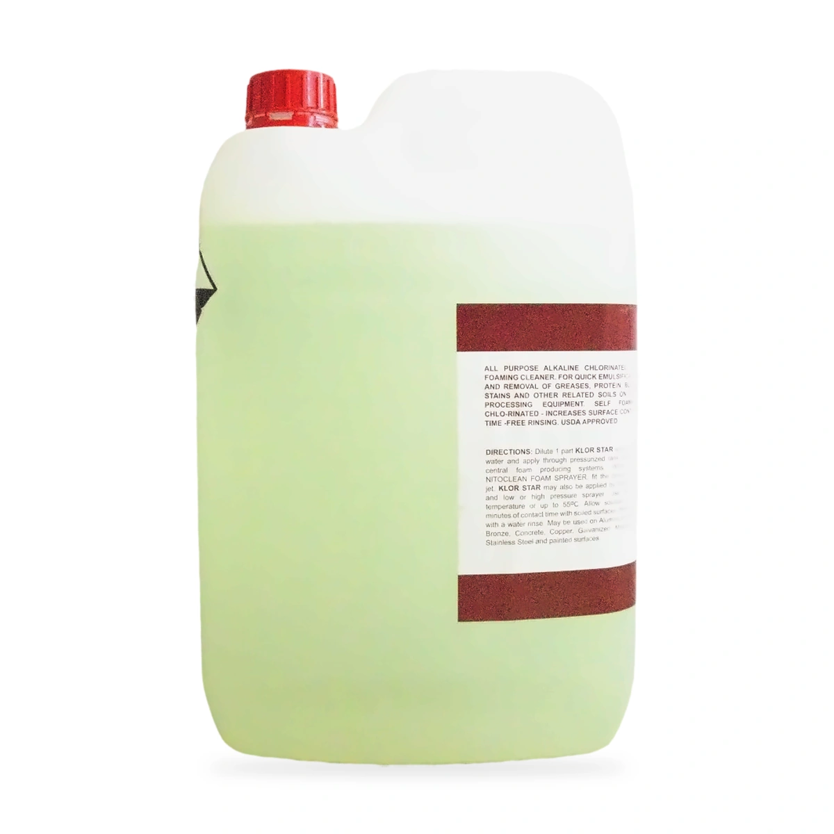 Klor Star Alkaline Chlorinated High Foaming Cleaner 5L - side shot 2