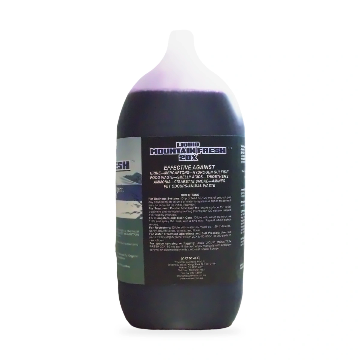 Liquid Mountain Fresh 20X Odour Eliminator 5L - side shot 1