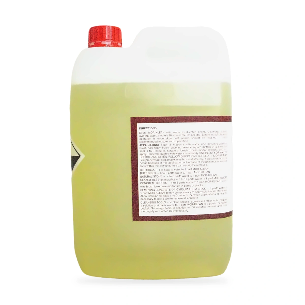 Mor-Klean Brick and Masonry Cleaner 5L - side shot 2