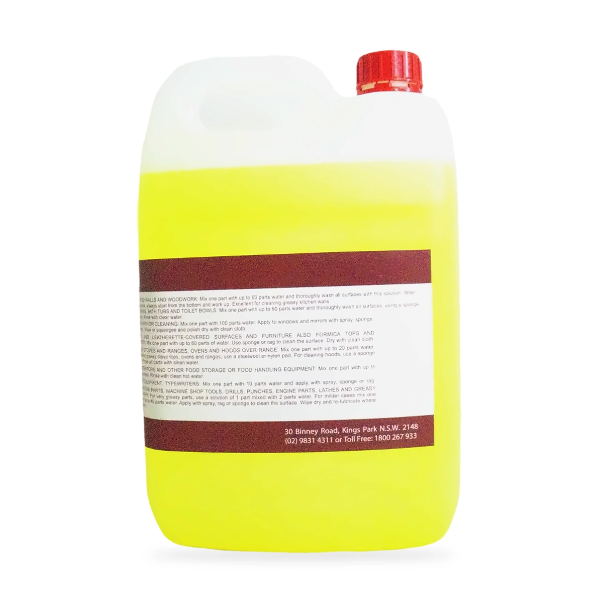 Morsolv Safety Solvent Cleanser 5L - side shot 1