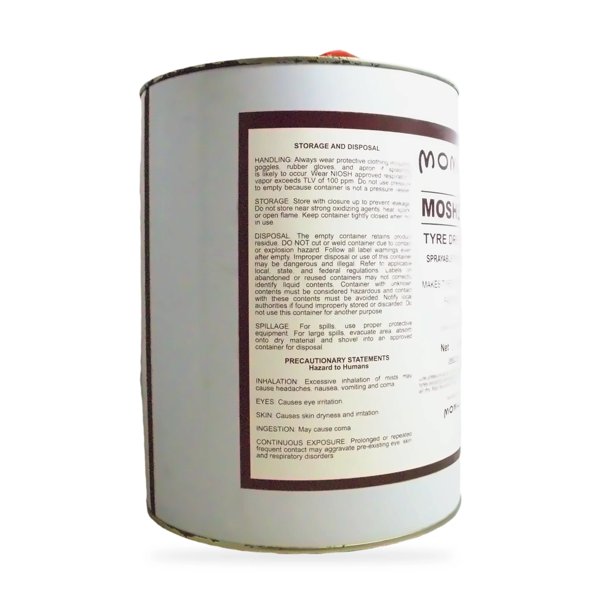 Mosheen Sprayable Tyre Dressing - side shot 2