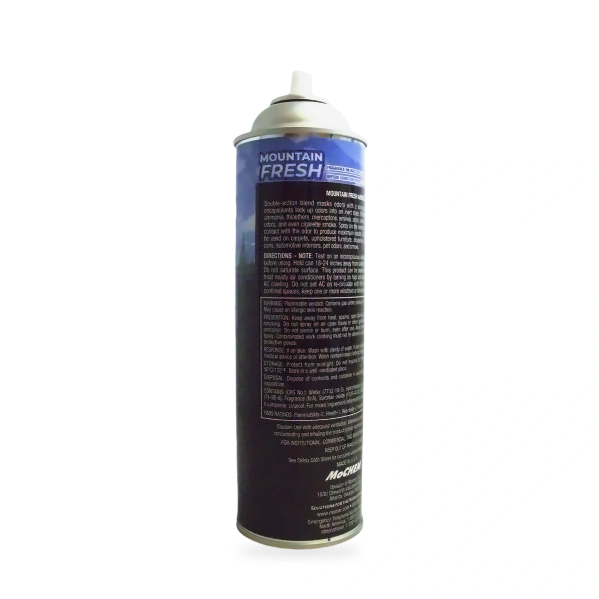 Mountain Fresh Odour Eliminator - back shot (cap off)