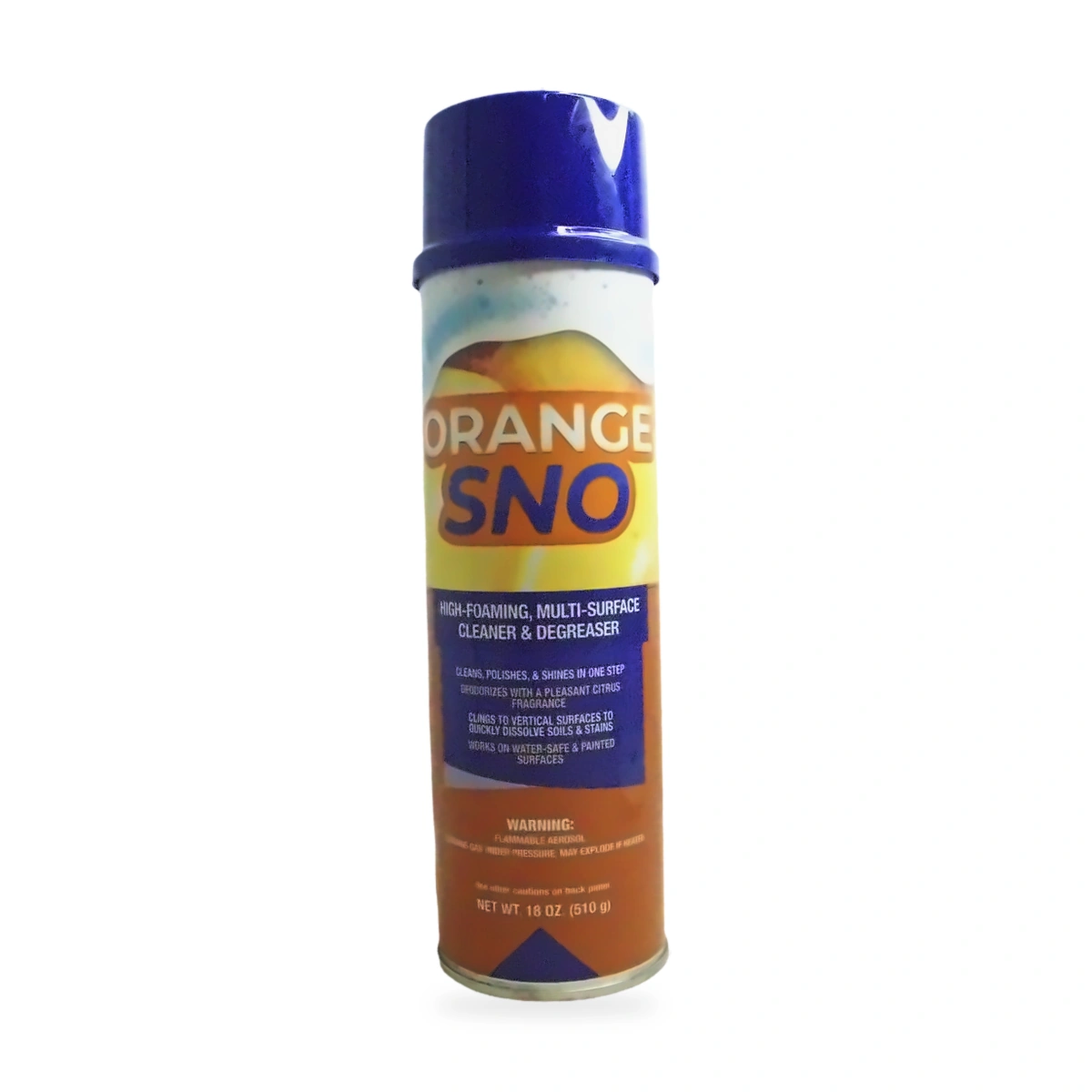 Orange Sno High-Foaming Multi-Surface Cleaner and Degreaser - front shot