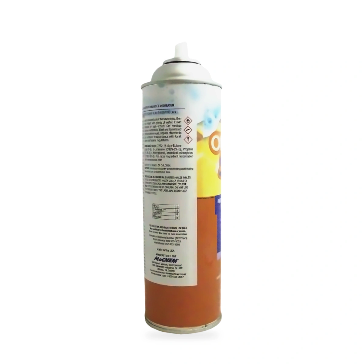 Orange Sno High-Foaming Multi-Surface Cleaner and Degreaser - side shot (cap off)