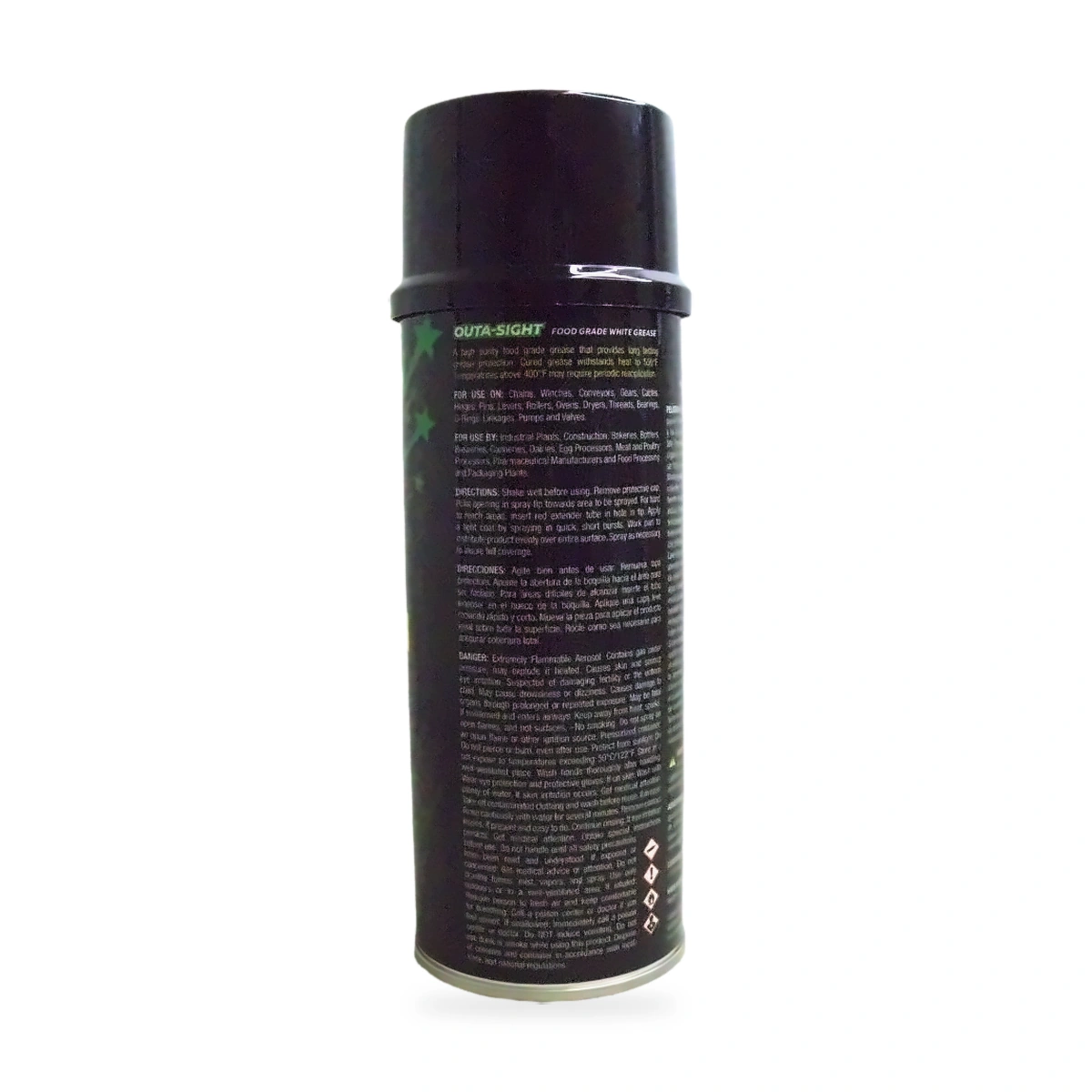 Outa-Sight Food Grade White Grease - back shot