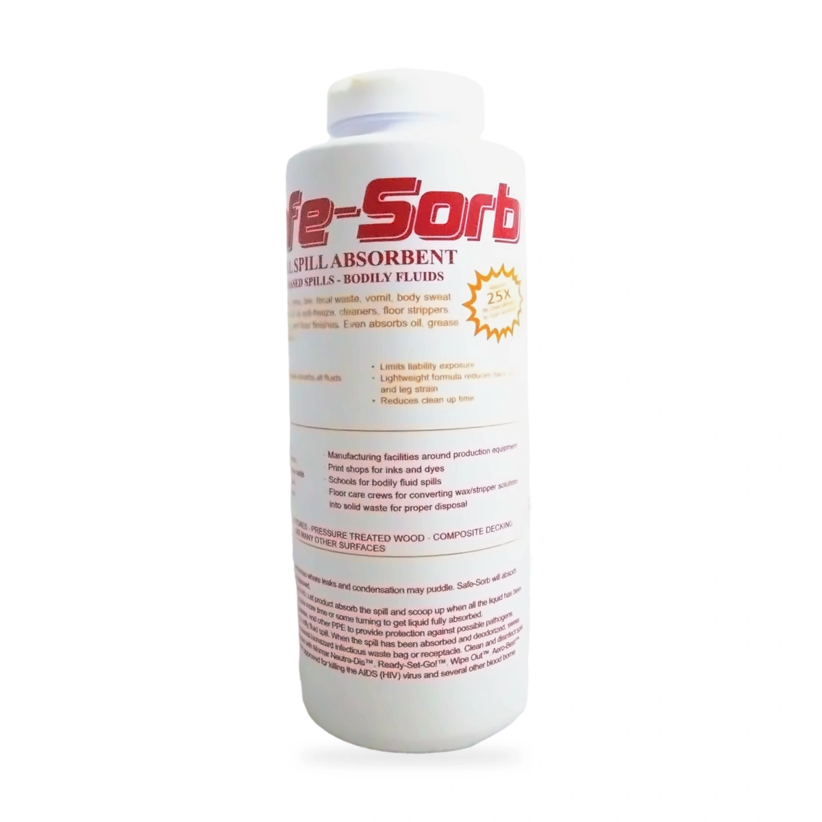 Safe-Sorb Universal Spill Absorbent - front shot (angled)