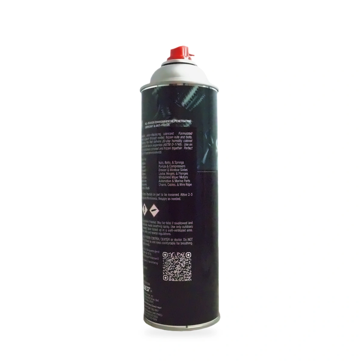 Safecracker Penetrating Lubricant and Anti-Freeze - back shot (cap off)