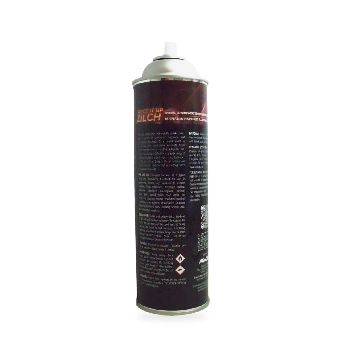 Spice It Up Zilch Smoke Odour Eliminator - back shot (cap off)