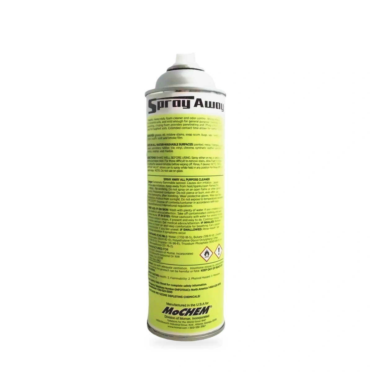 Spray Away All Purpose Cleaner - back shot (cap off)