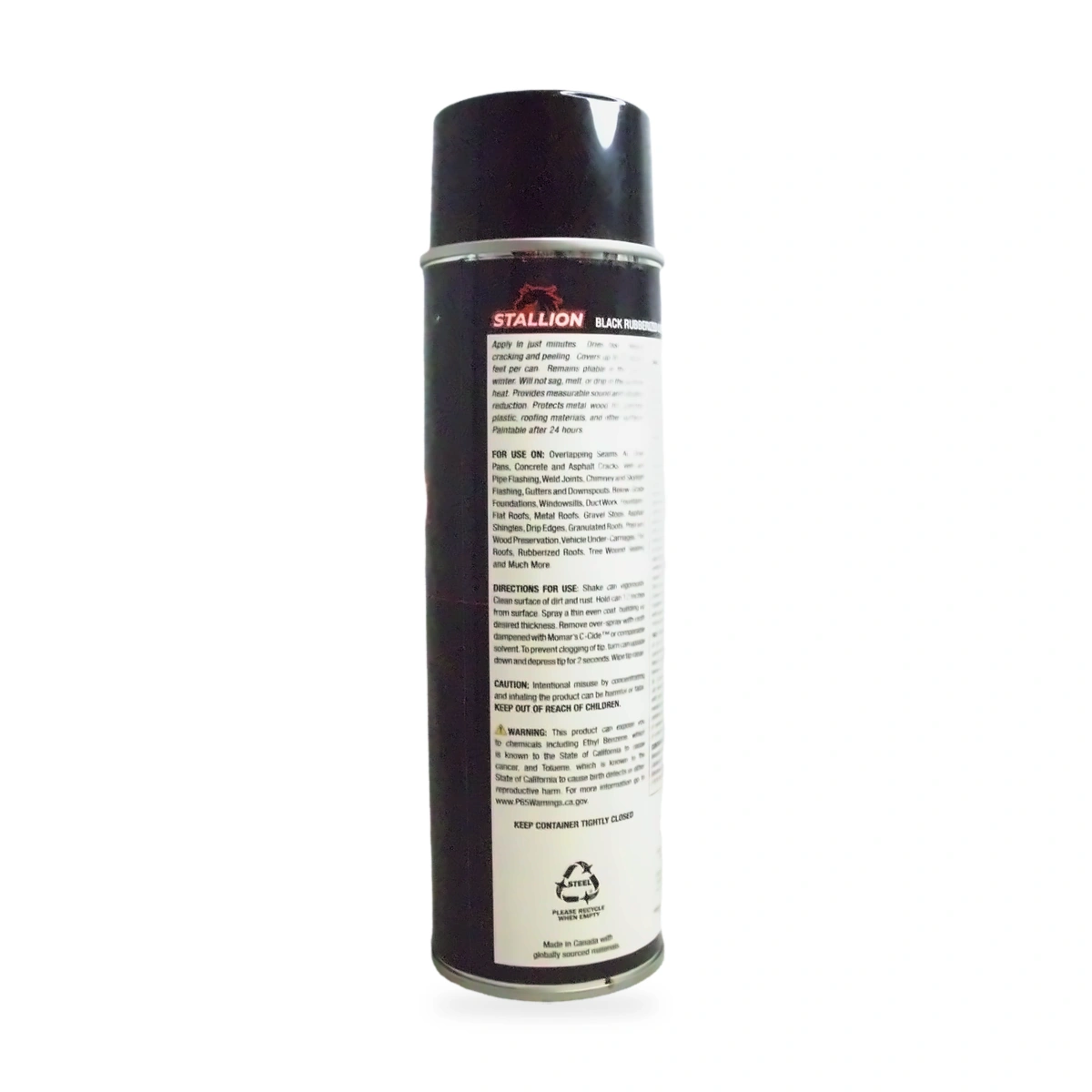 Stallion Black Rubberized Coating - back shot
