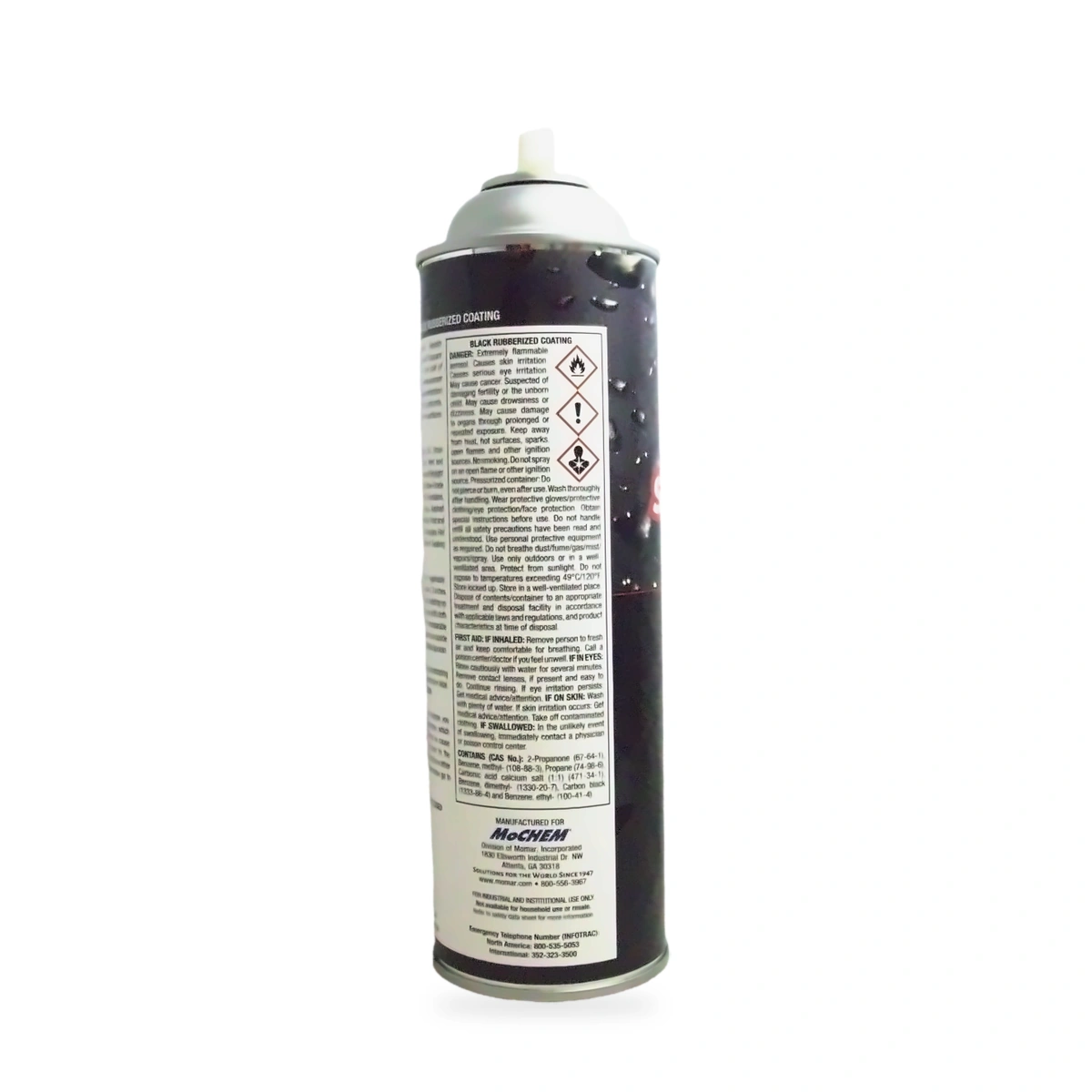 Stallion Black Rubberized Coating - side shot (cap off)