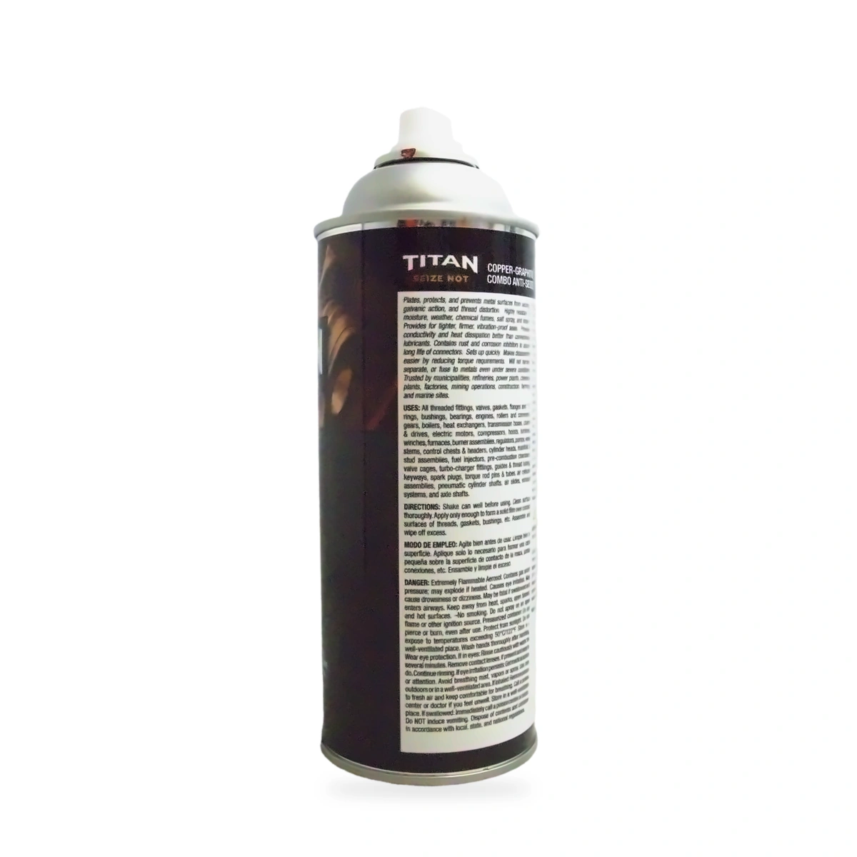 Titan Seize Not Copper-Graphite Anti-Seize - back shot (cap off)