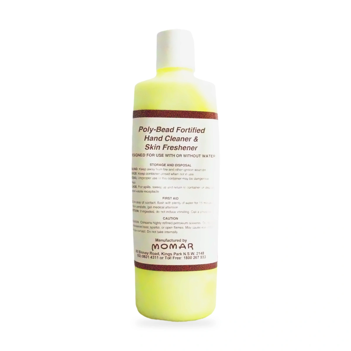 Unbeadable Poly-Bead Fortified Hand Cleaner - back shot