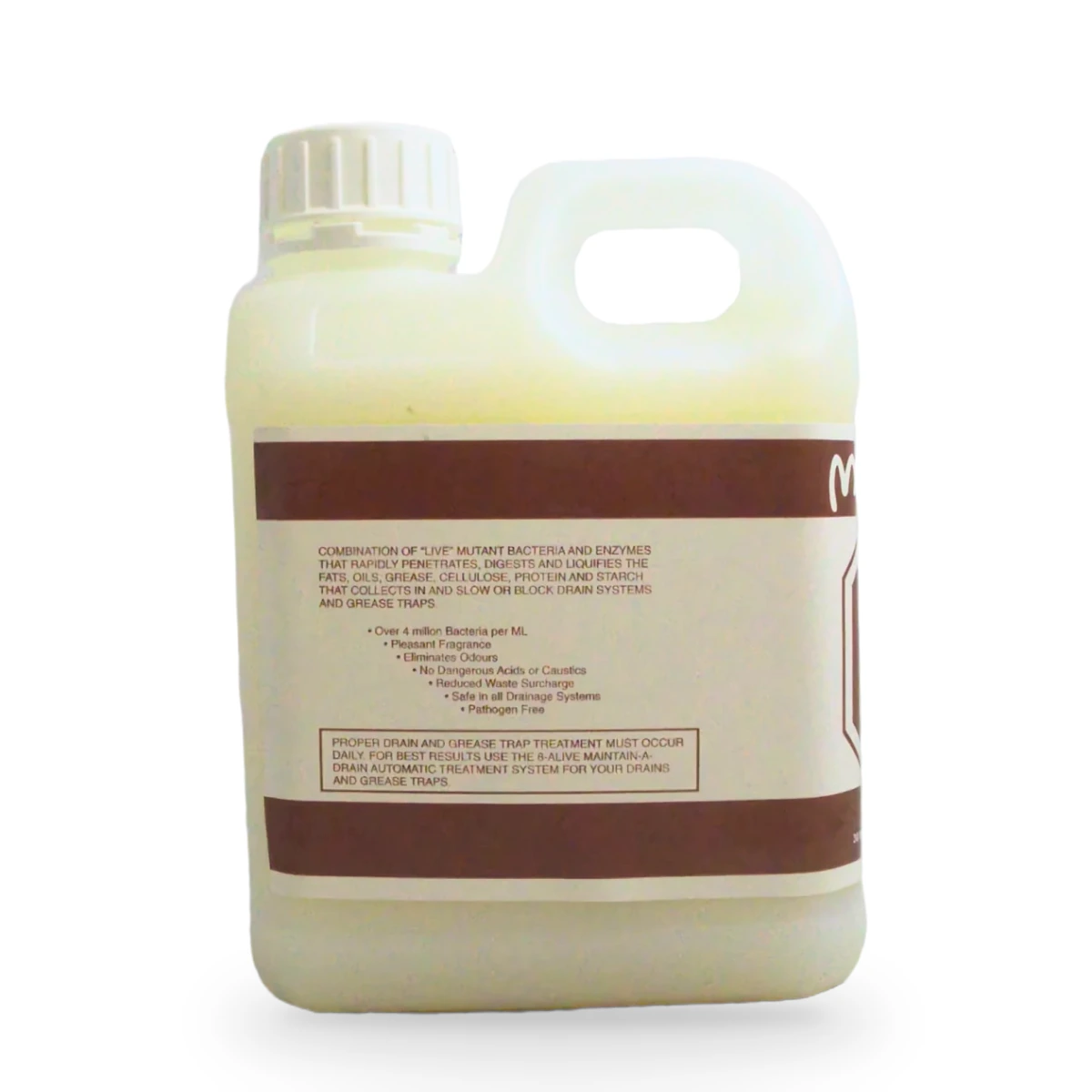 8-Alive Liquid Bacteria Drain Maintainer — side shot