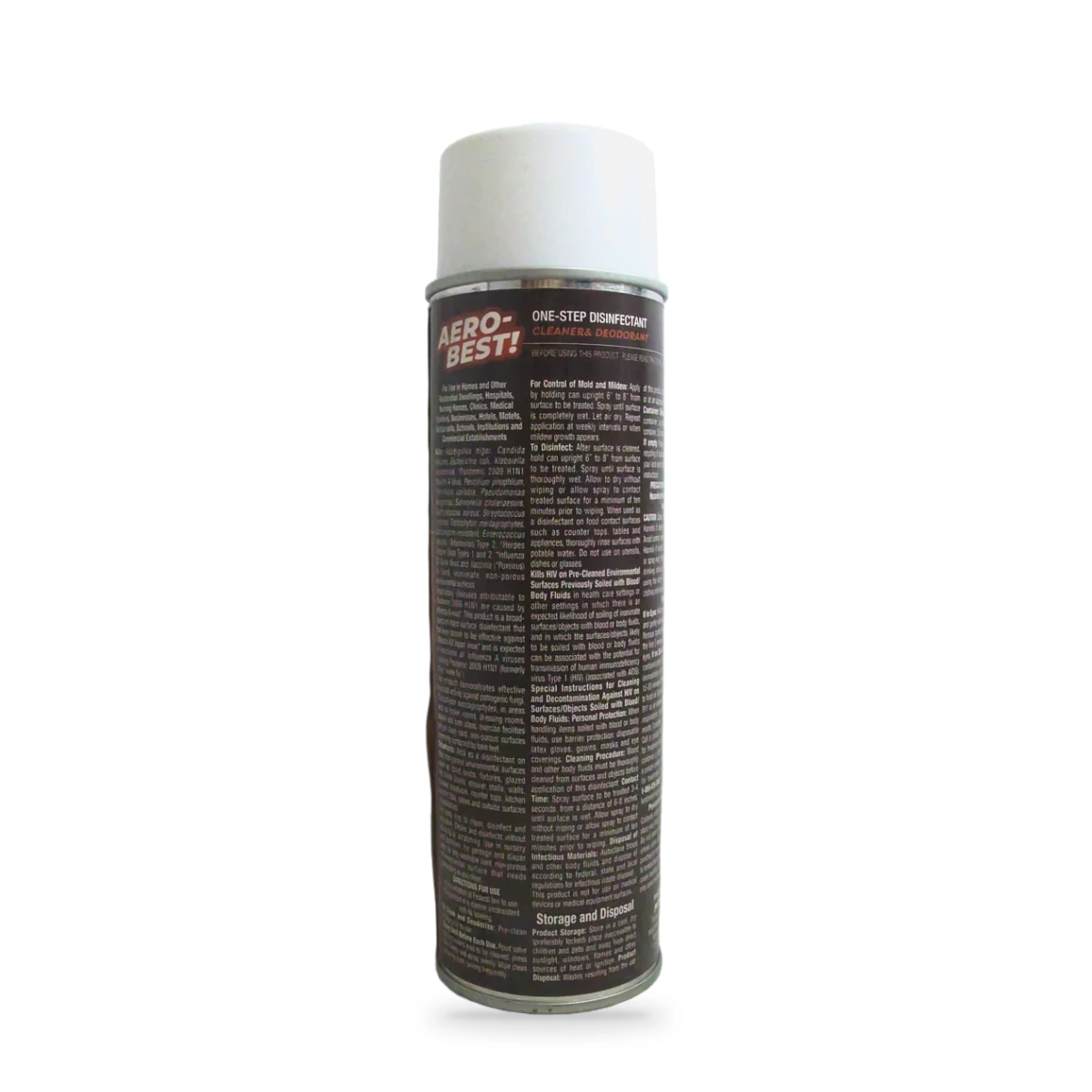 Aero-Best One-Step Disinfectant — back shot