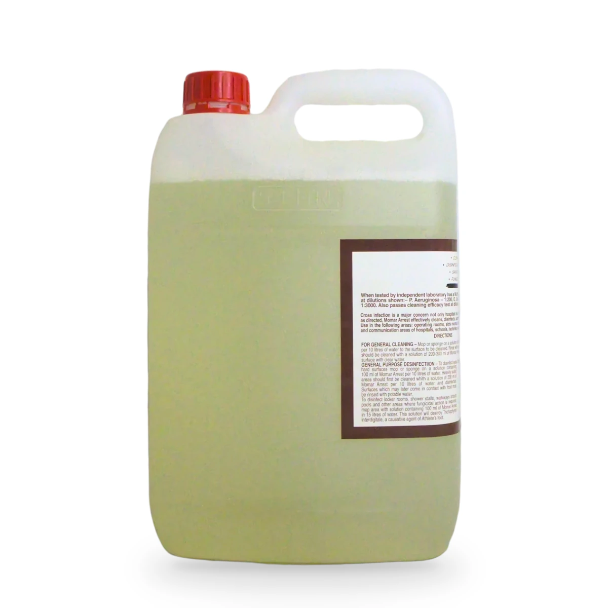 Arrest Cleaner Disinfectant Sanitiser Fungicide 5L — side shot 2