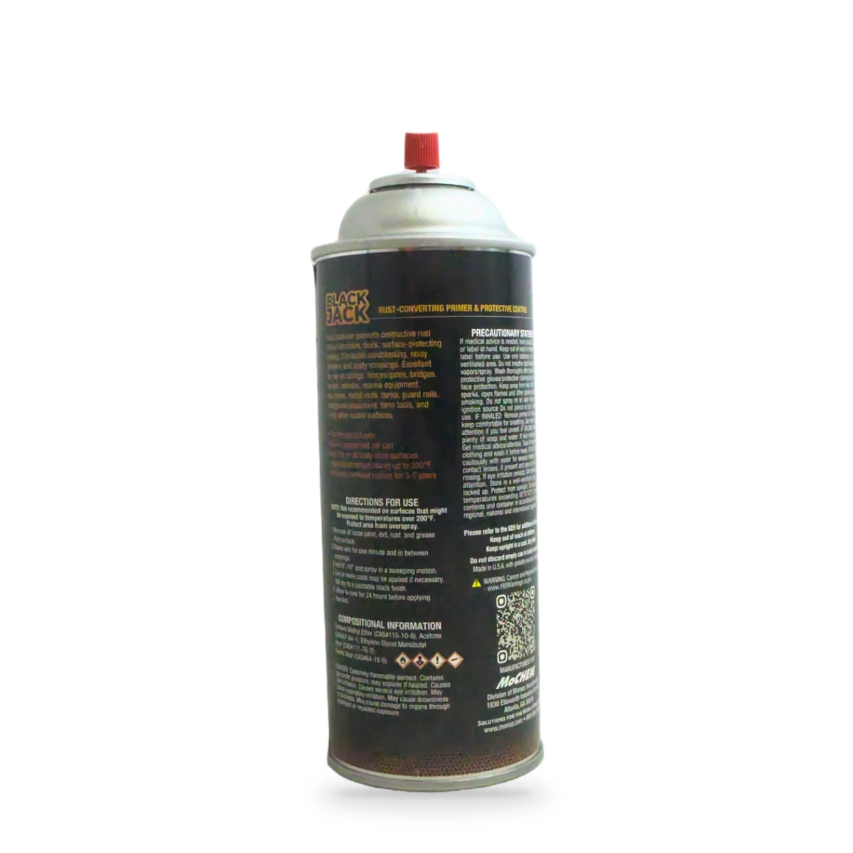 Black Jack Rust-Converting Primer Aerosol — back shot (cap off)