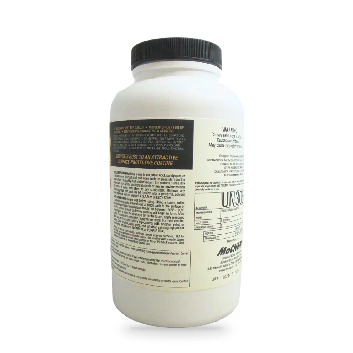 Black Jack Rust-Converting Primer Bottle — back shot