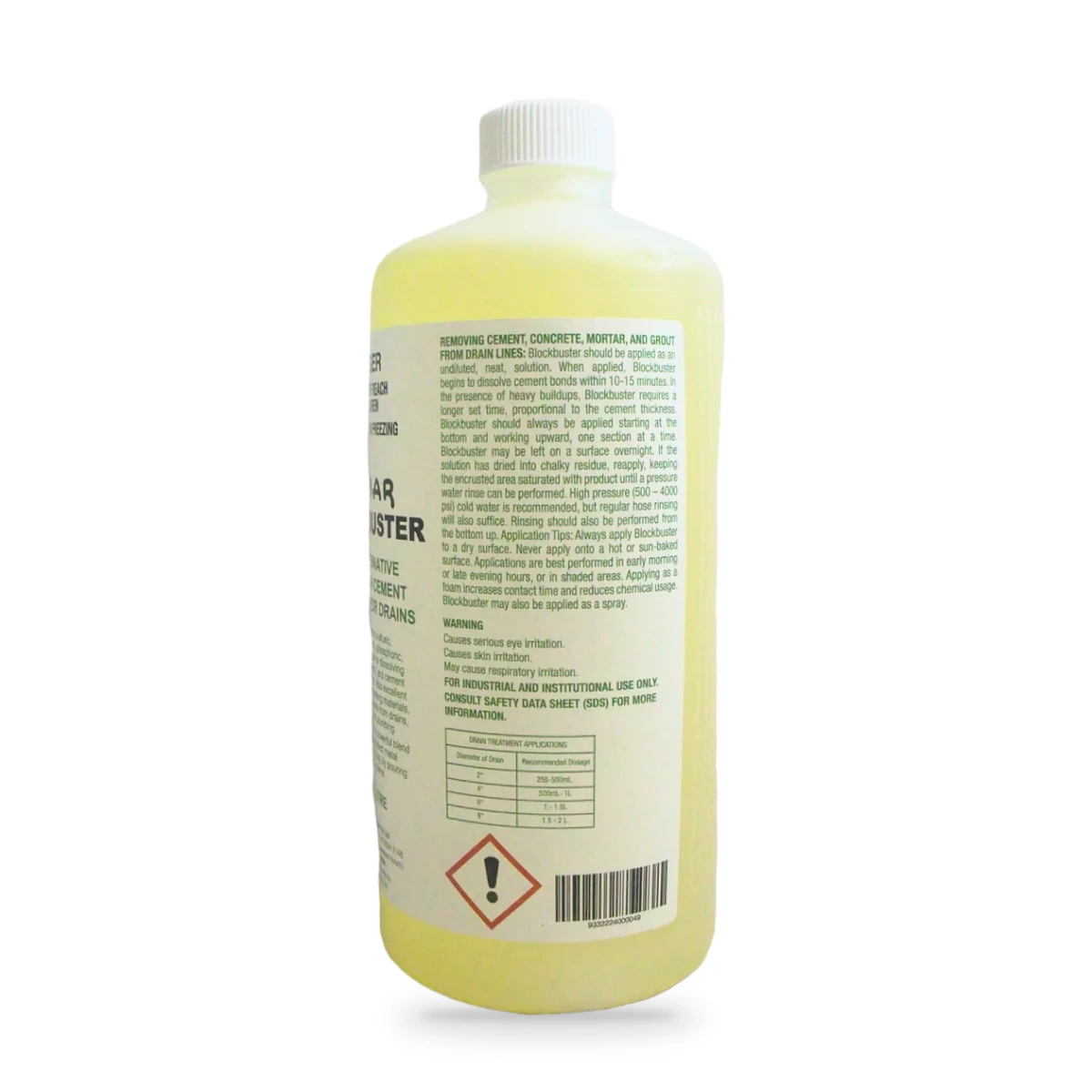 Blockbuster Acid Alternative Cement Dissolver 1L — back shot