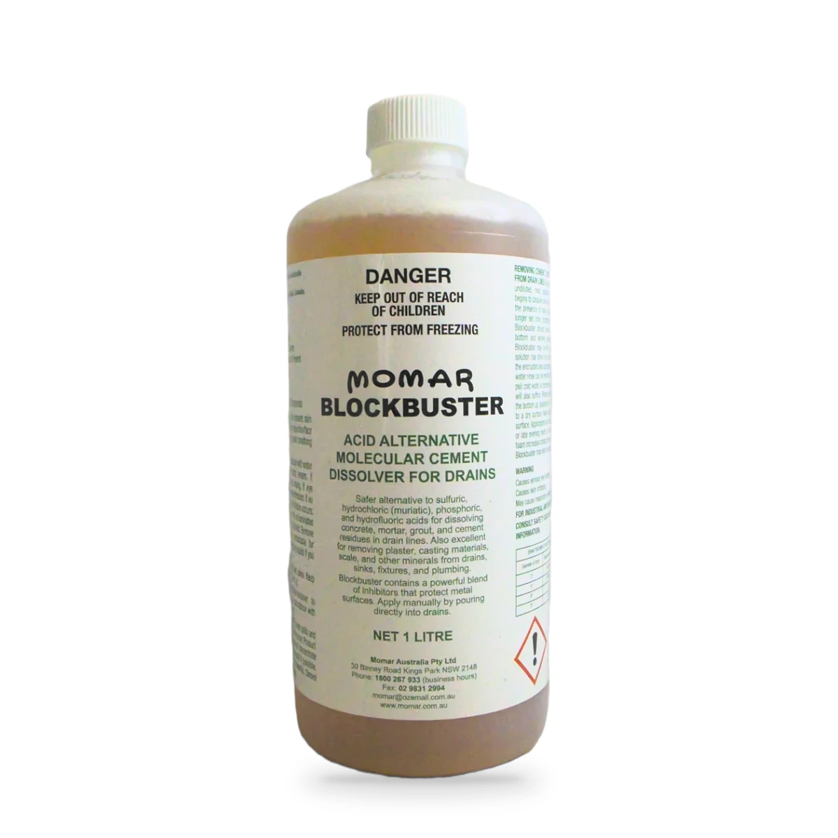 Blockbuster Acid Alternative Cement Dissolver 1L Second Batch — front shot