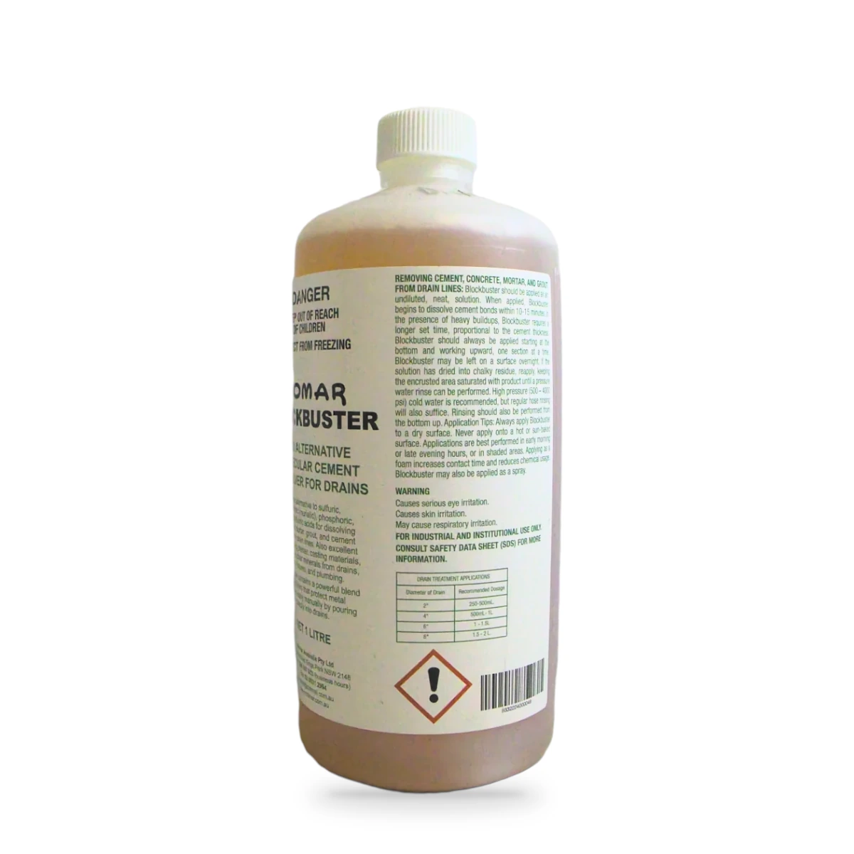 Blockbuster Acid Alternative Cement Dissolver 1L Second Batch — back shot