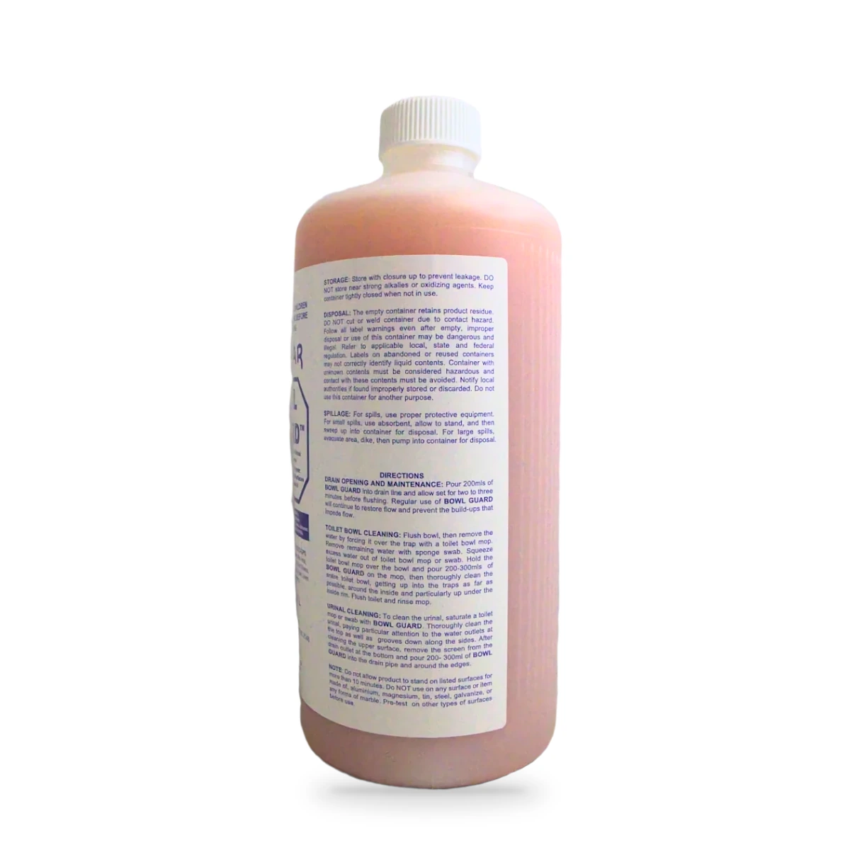 Bowl Guard Ultra-Strength Toilet and Urinal Cleaner 1L — side shot 1