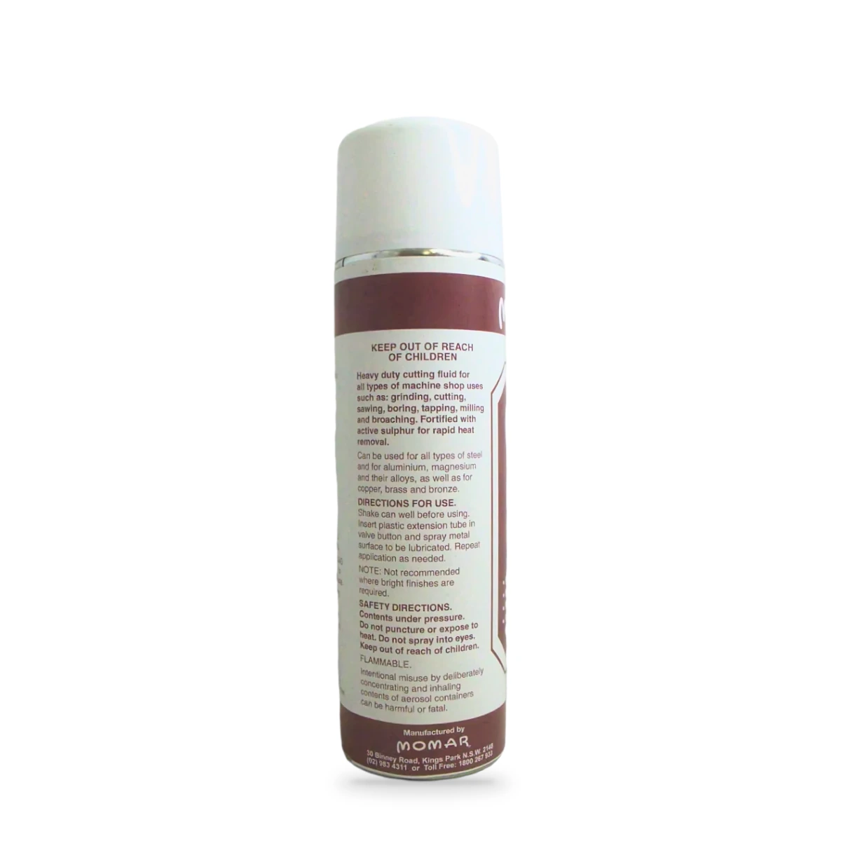 Cool-Kut Cutting Fluid — back shot