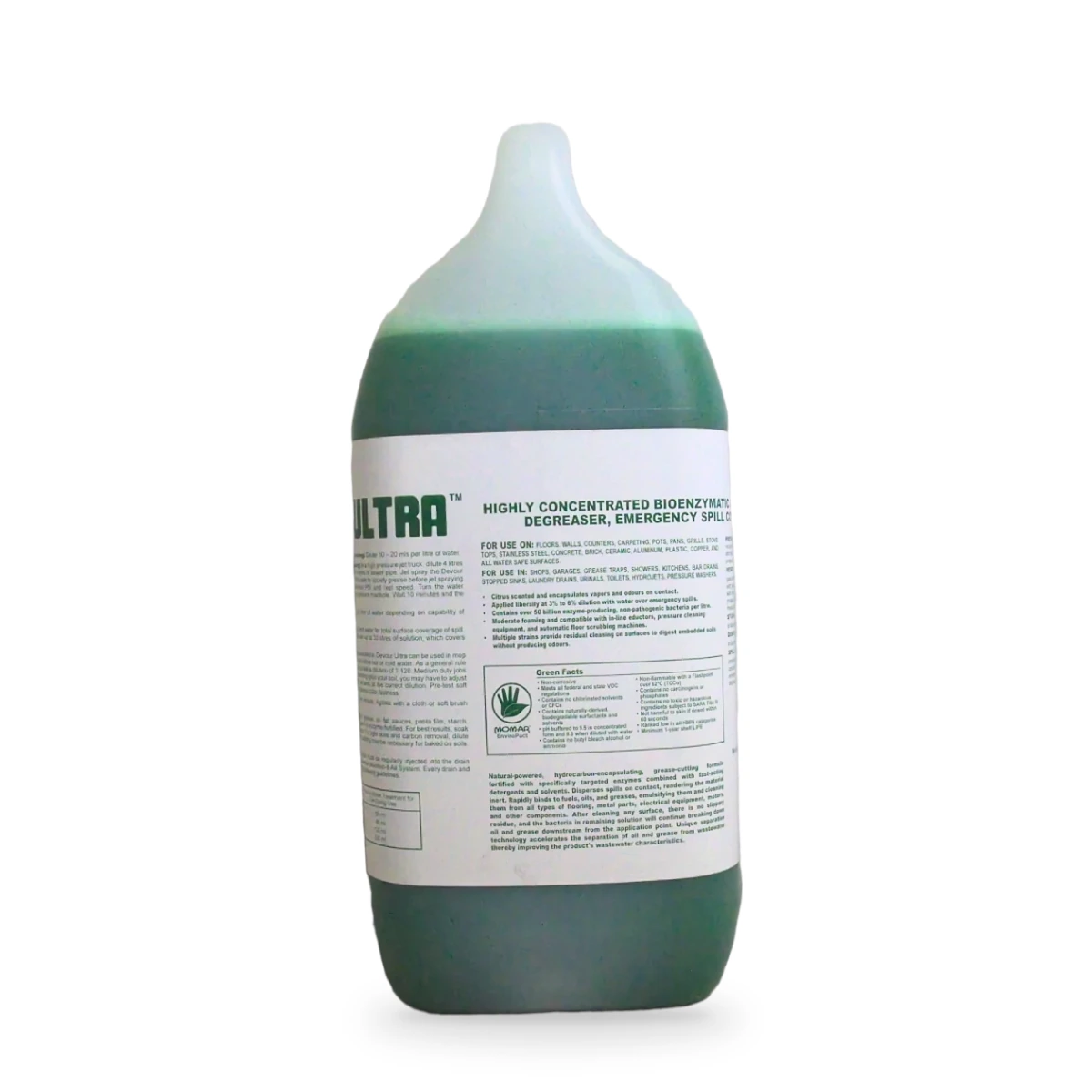 Devour Ultra Concentrated Bioenzymatic Degreaser 5L — side shot 1