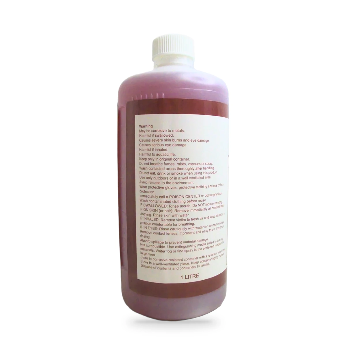 Drain-Klean Liquid Alkaline Drain Opener — back shot