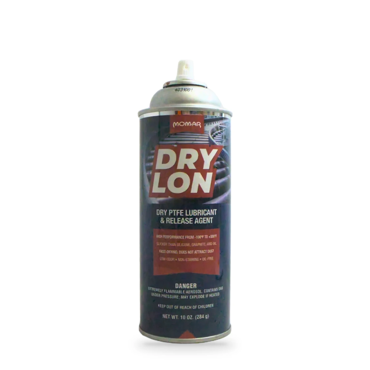 Dry Lon Dry PTFE Lubricant and Release Agent — front shot (cap off)
