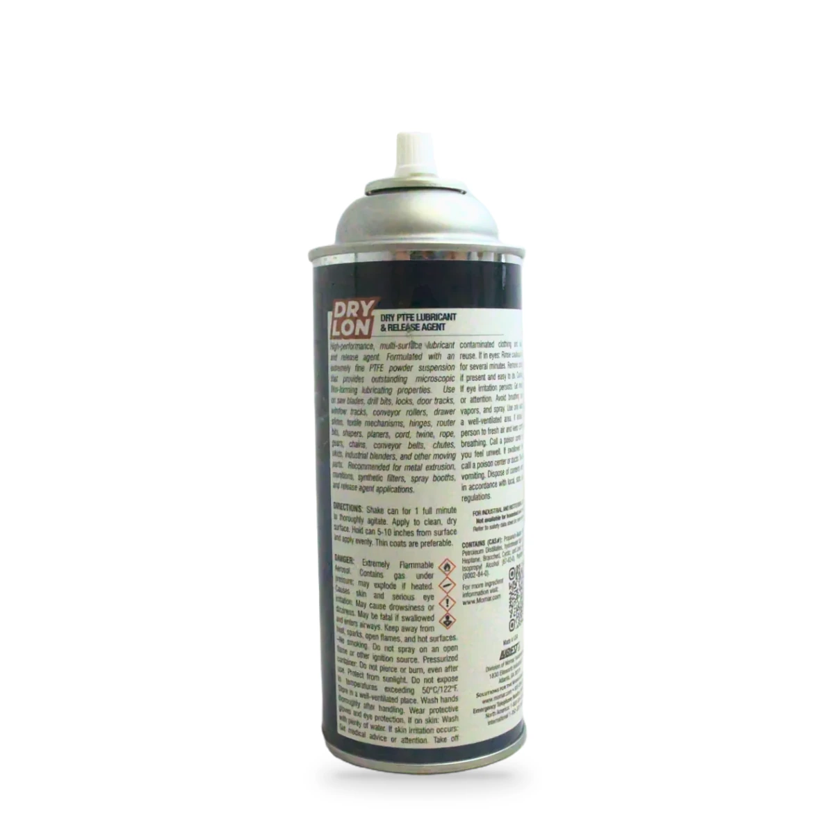 Dry Lon Dry PTFE Lubricant and Release Agent — back shot (cap off)