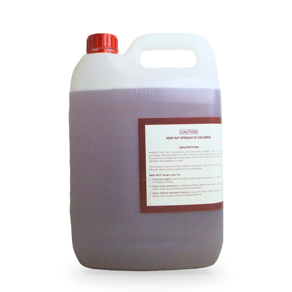 Far Out Biodegradable Cleaner 5L — side shot 2