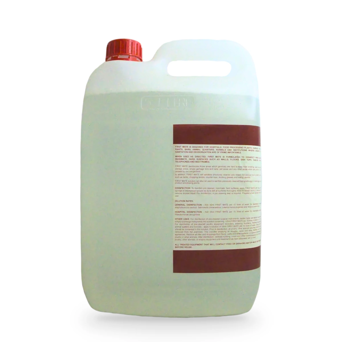 First Mate Disinfectant Deodorizer Sanitizer Virucide 5L — side shot
