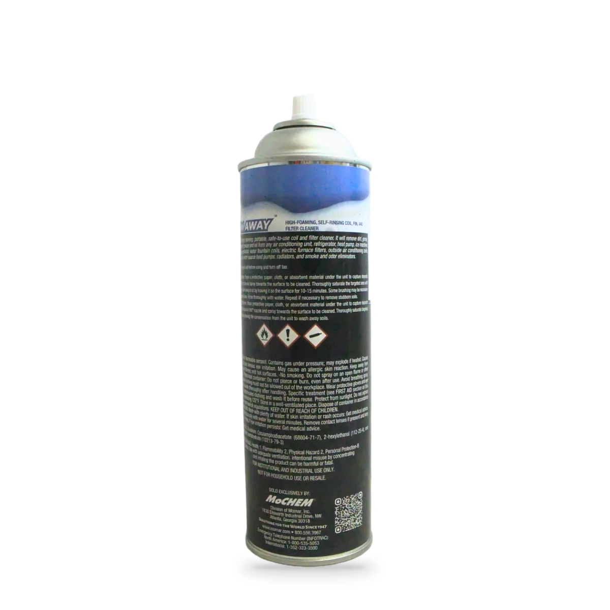 Foam Away Coil Fin and Filter Cleaner — side shot (cap off)