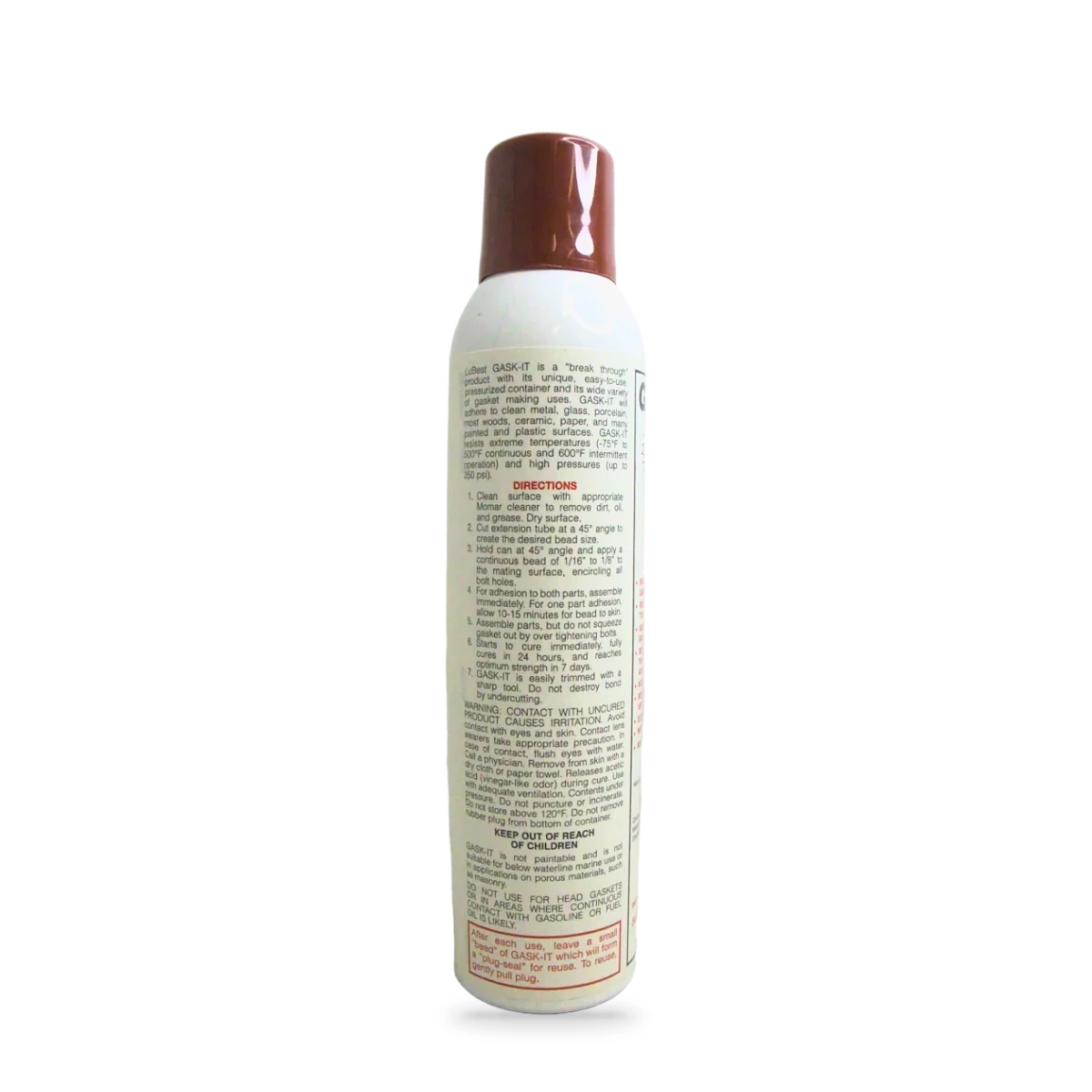 Gask-It High Temp Red Silicone Gasket Maker — side shot