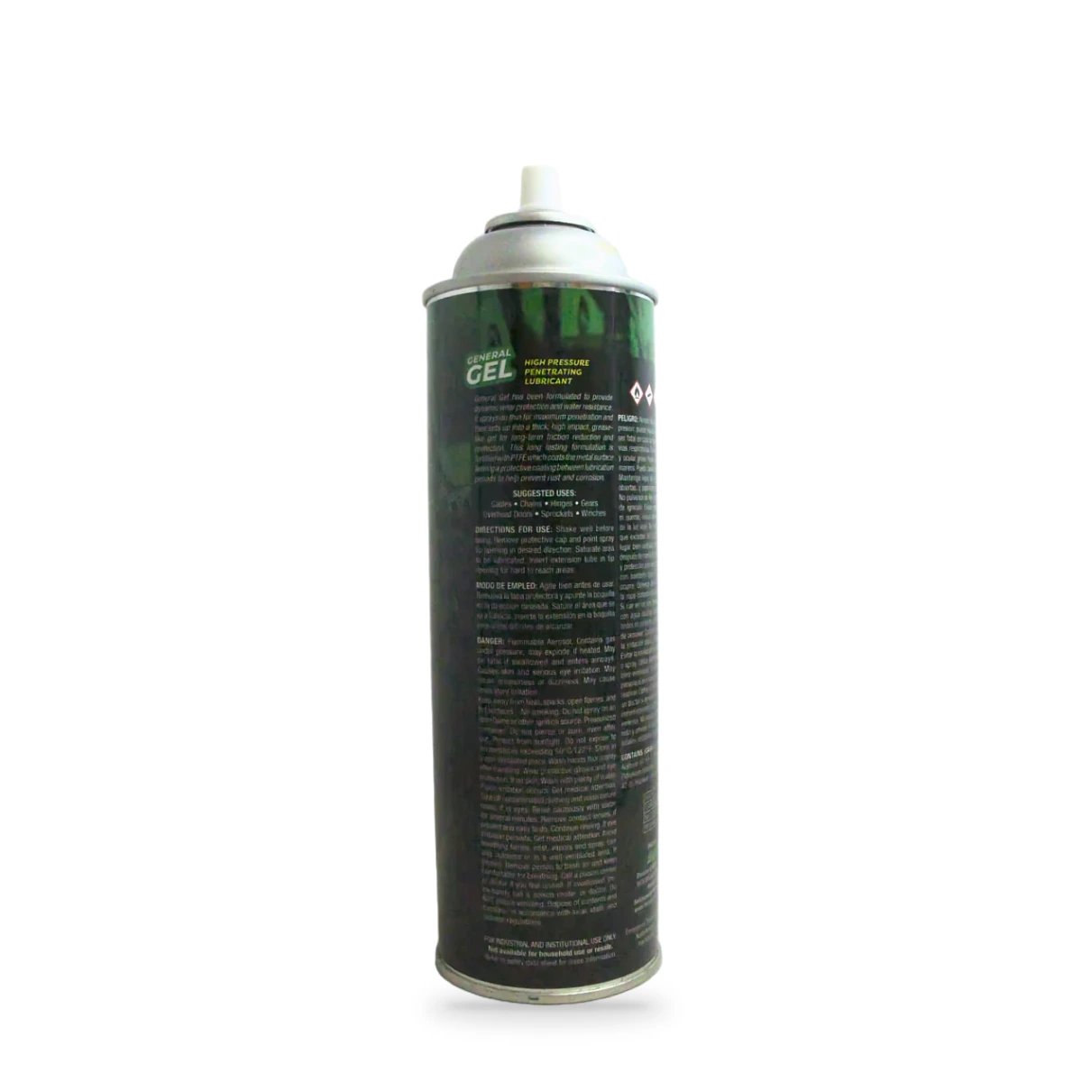 General Gel High Pressure Penetrating Lubricant — back shot (cap off)